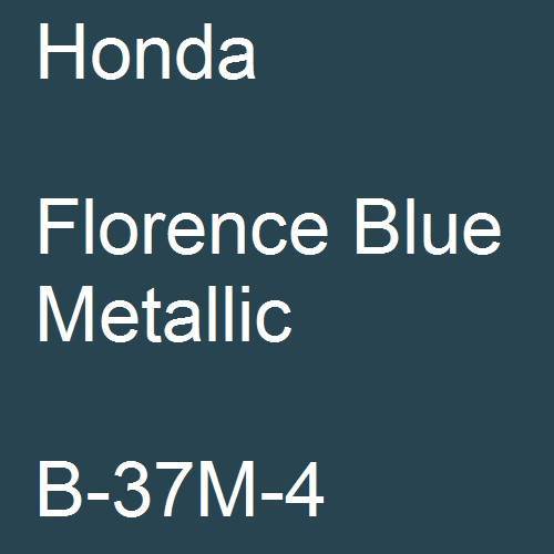 Honda, Florence Blue Metallic, B-37M-4.